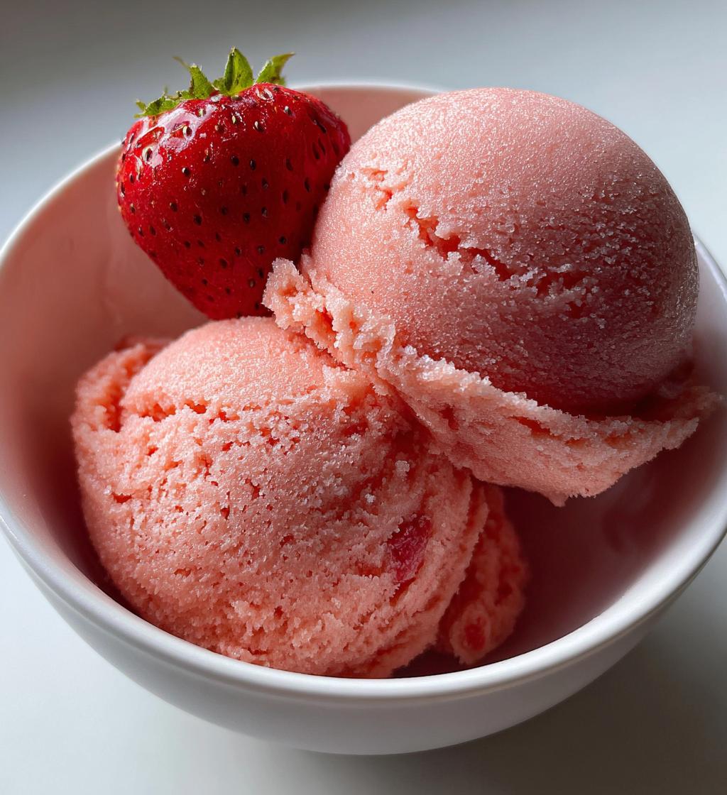 strawberry sorbet recipe - detail 1