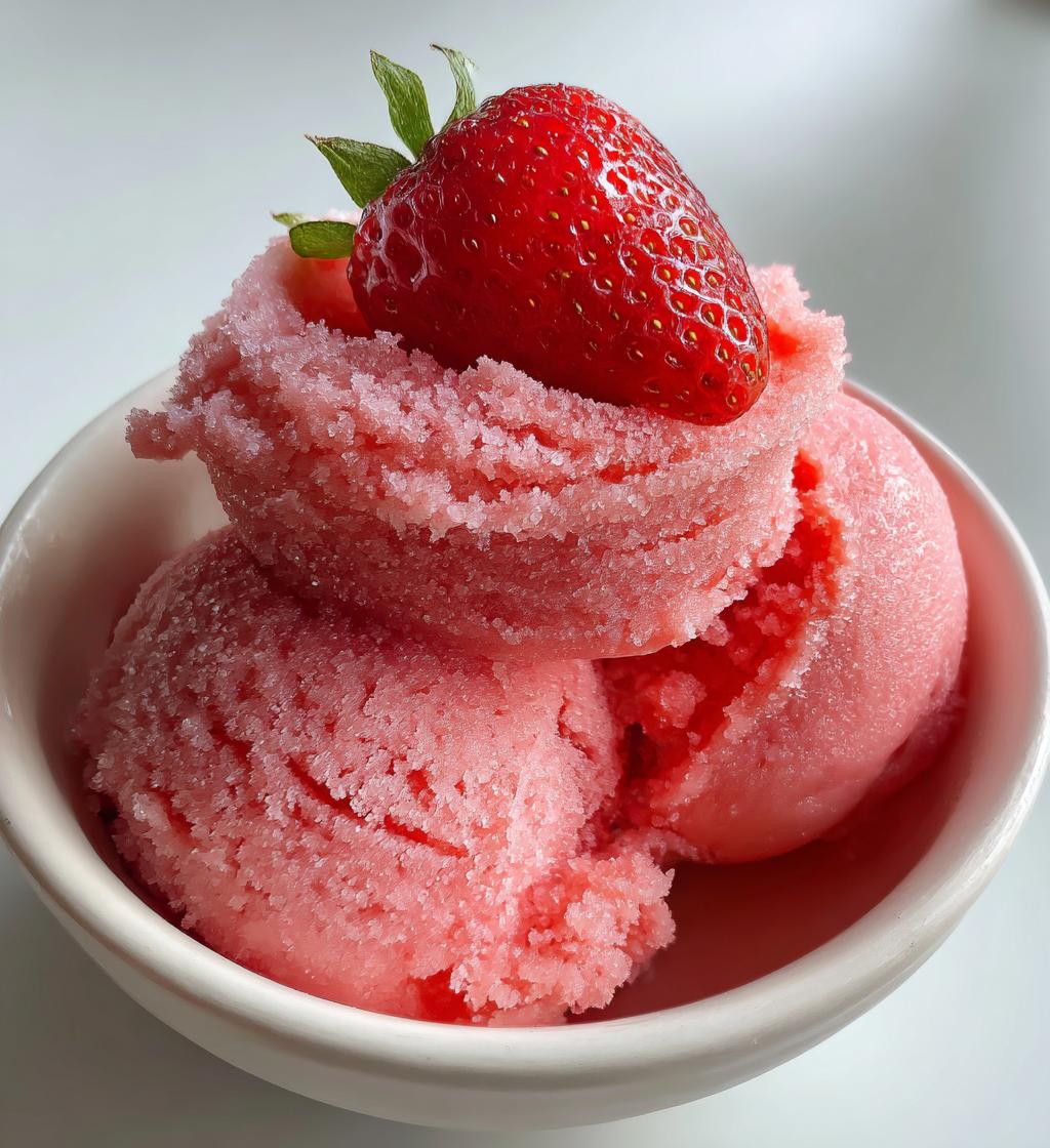 strawberry sorbet recipe