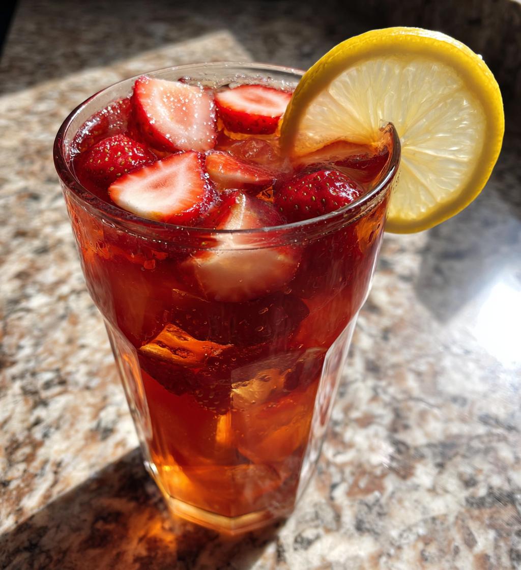strawberry sweet tea - detail 1