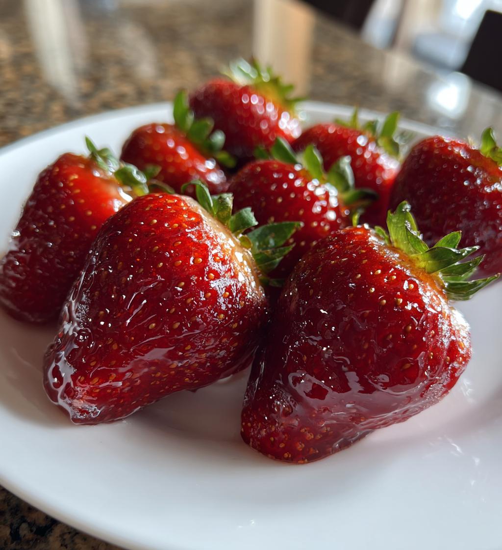 strawberry tanghulu - detail 1