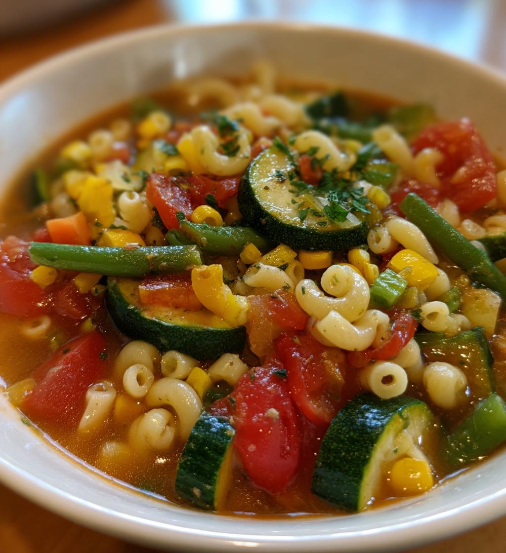 summer minestrone recipe - detail 1