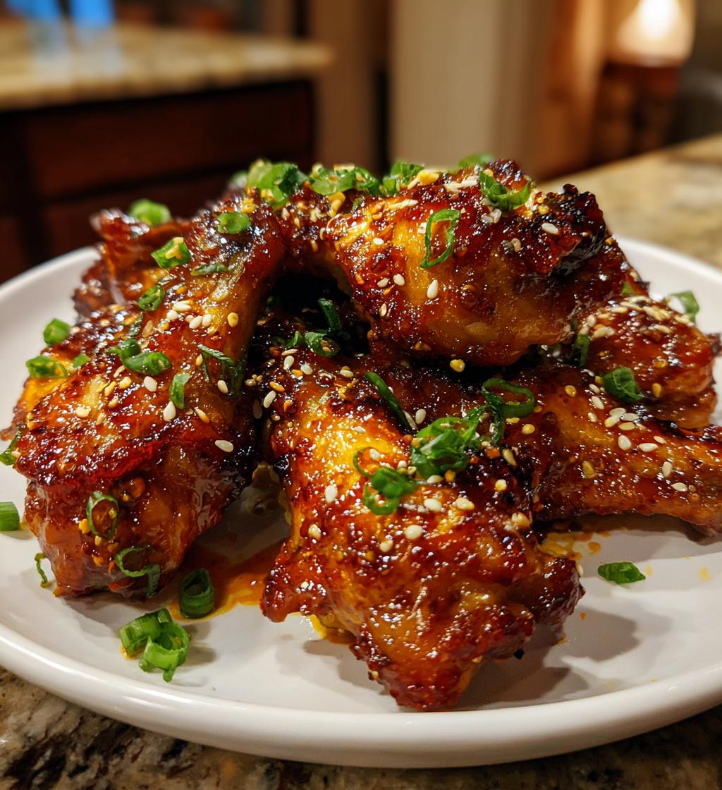sweet and spicy chicken wings