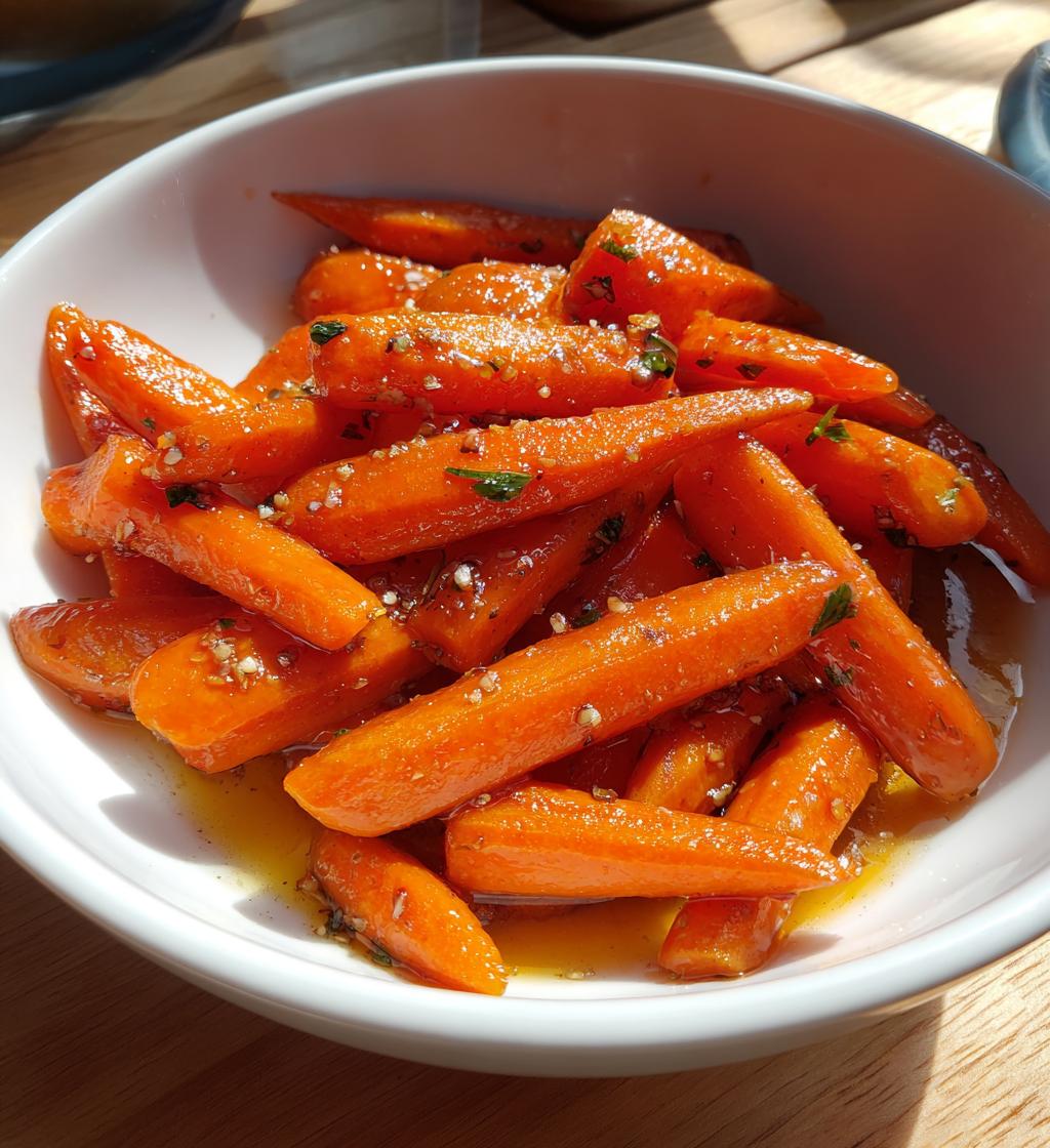 sweet honey glazed carrots