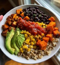 sweet potato burrito bowl