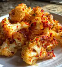 sweet spicy baked cauliflower