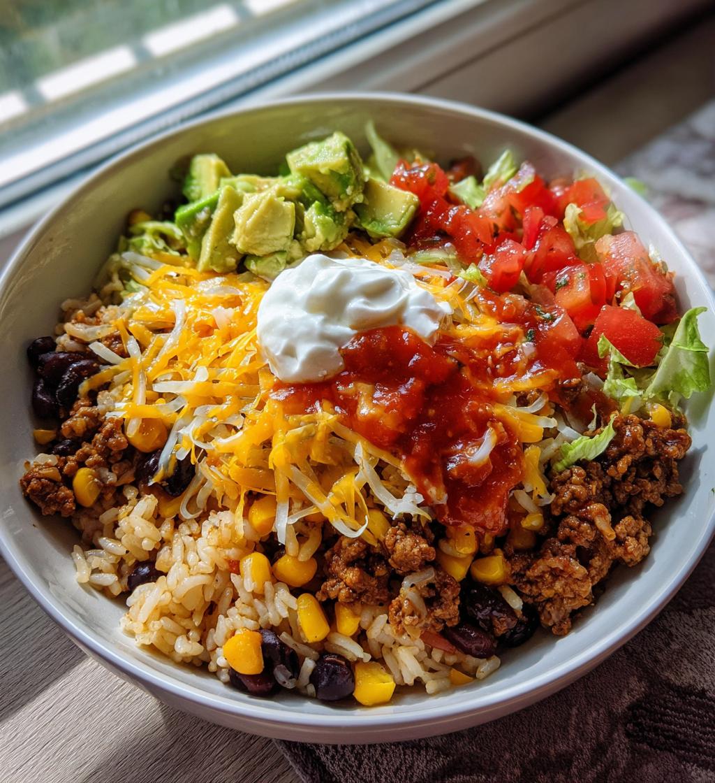 taco rice bowl