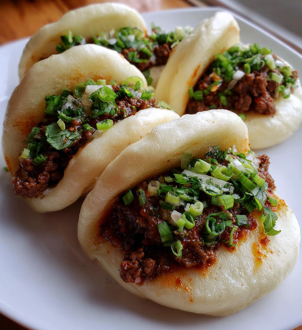 tender beef bao buns - detail 1