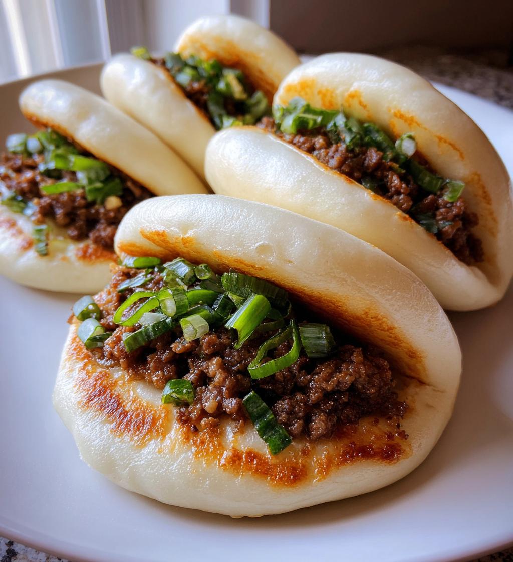 tender beef bao buns