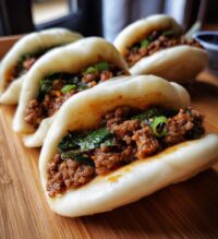 tender beef bao buns
