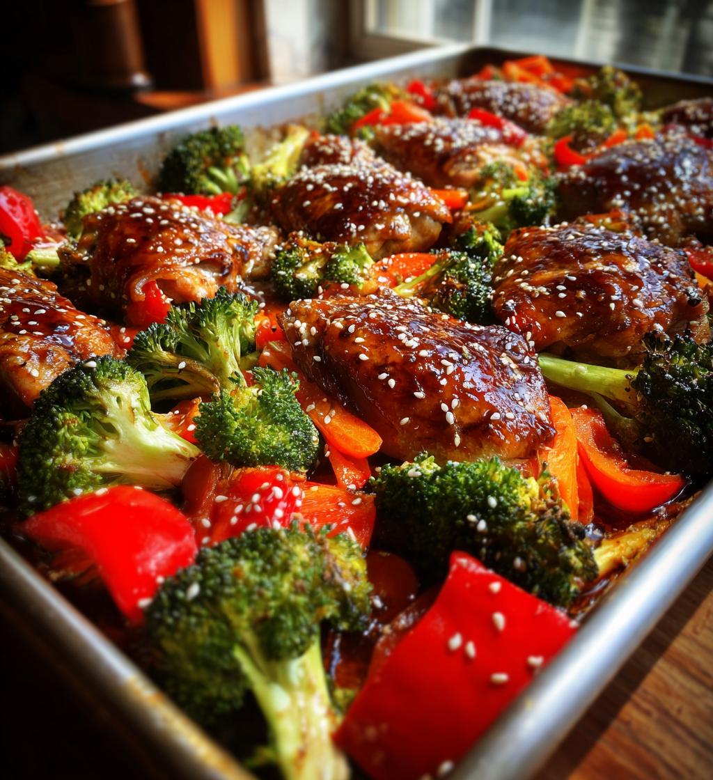 teriyaki chicken sheet pan supper - detail 1