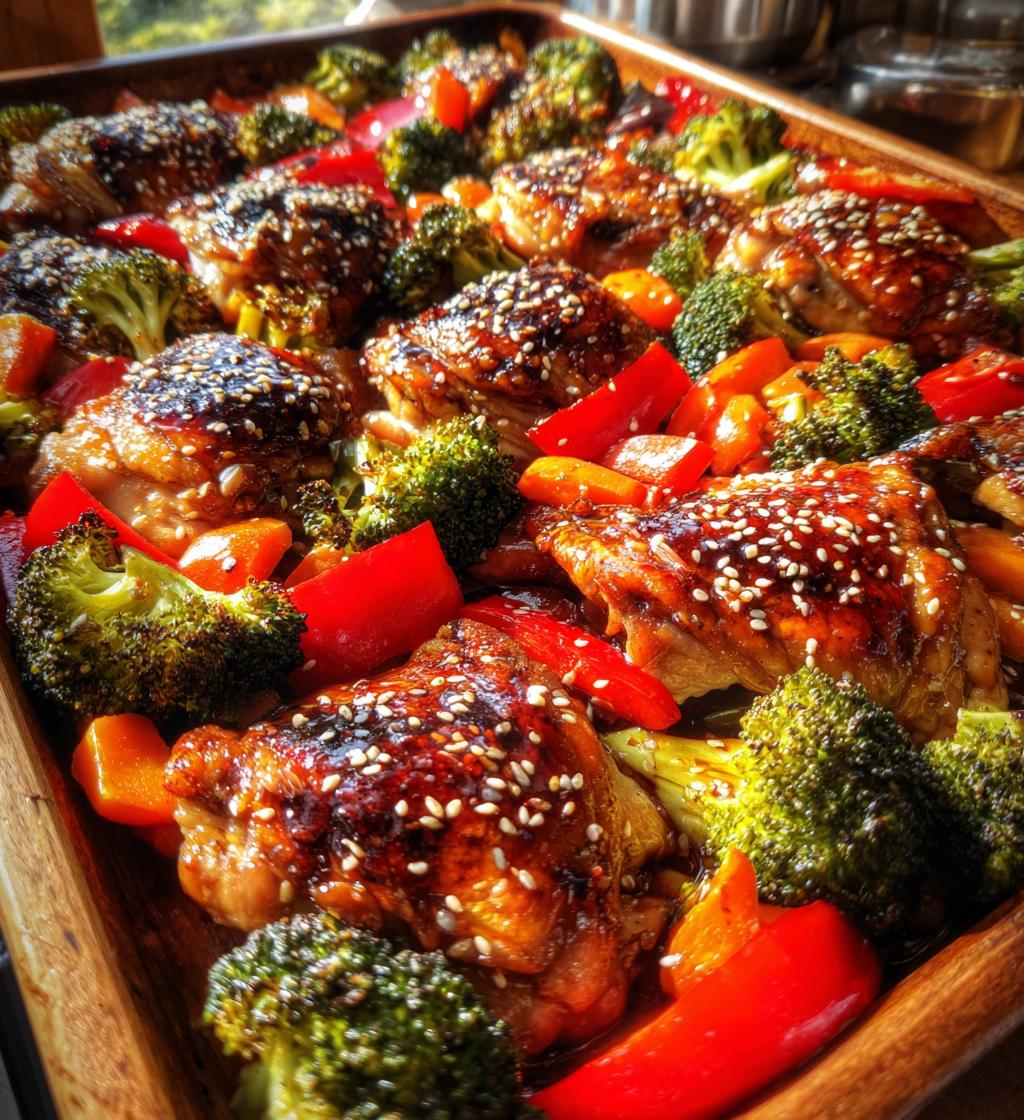 teriyaki chicken sheet pan supper