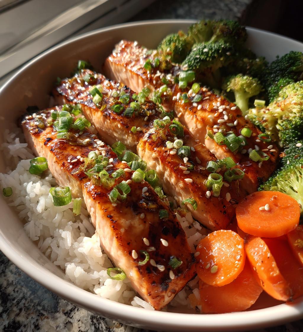 teriyaki salmon bowl