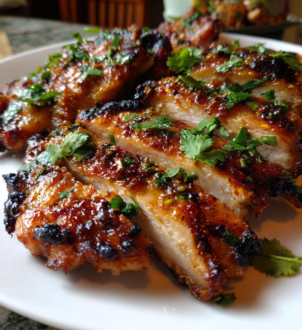 thai lemongrass chicken - detail 1