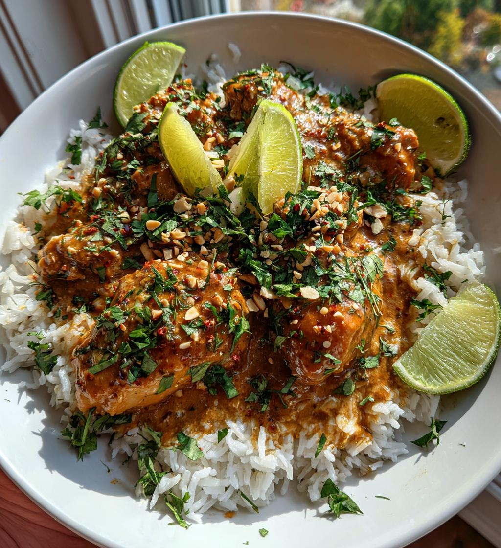 thai peanut chicken - detail 1