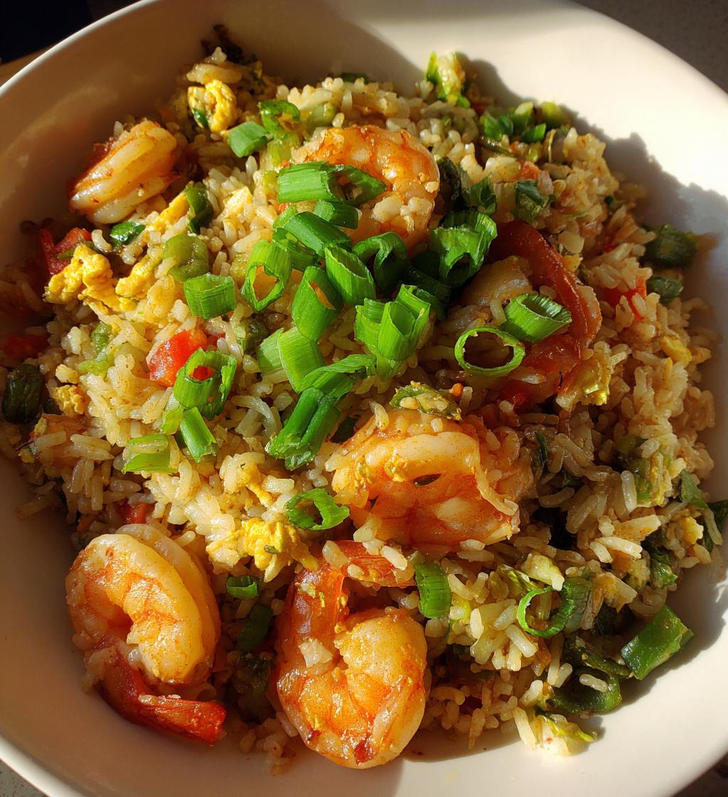 thai shrimp fried rice - detail 1