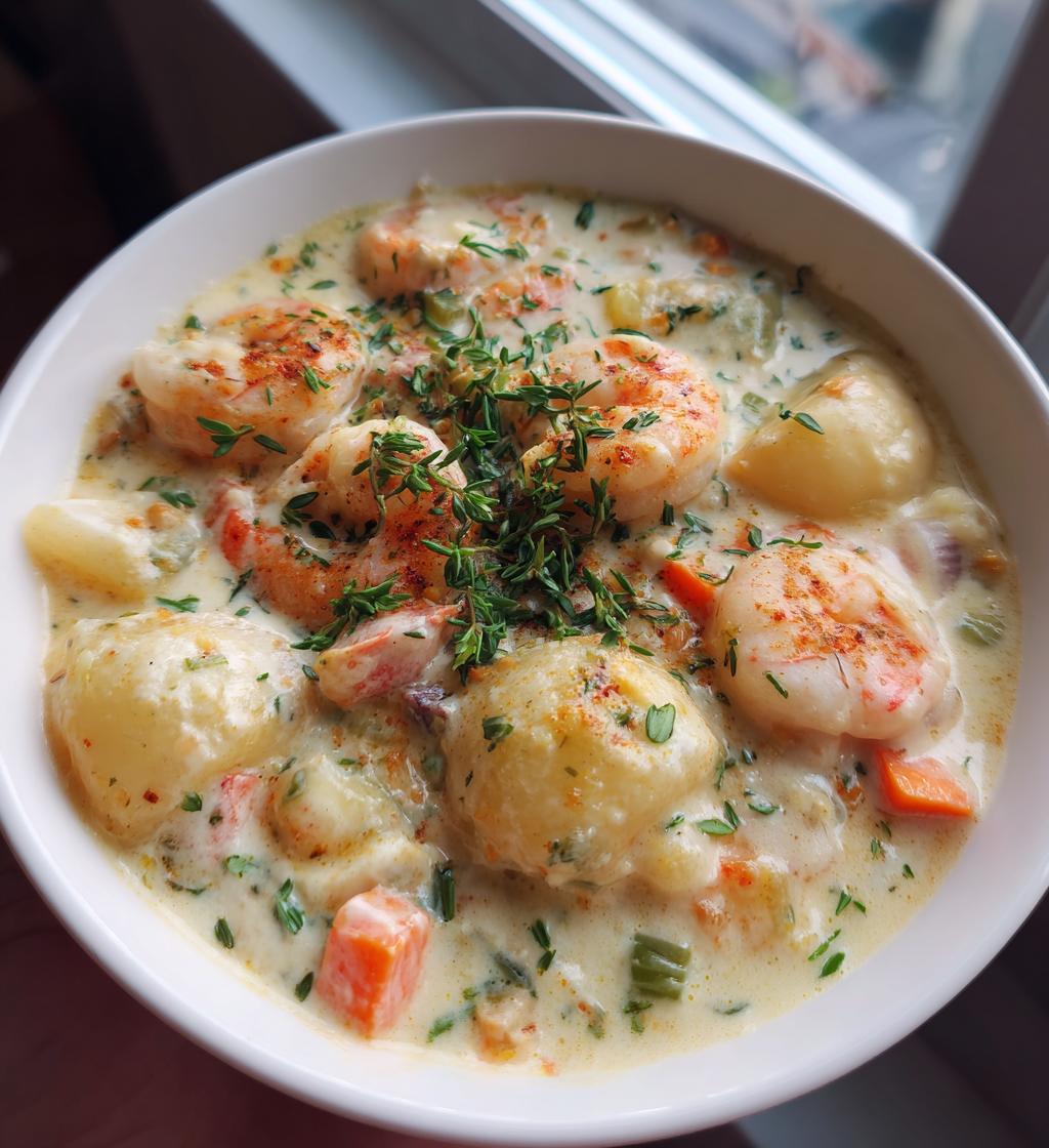 thick and creamy seafood chowder recipe