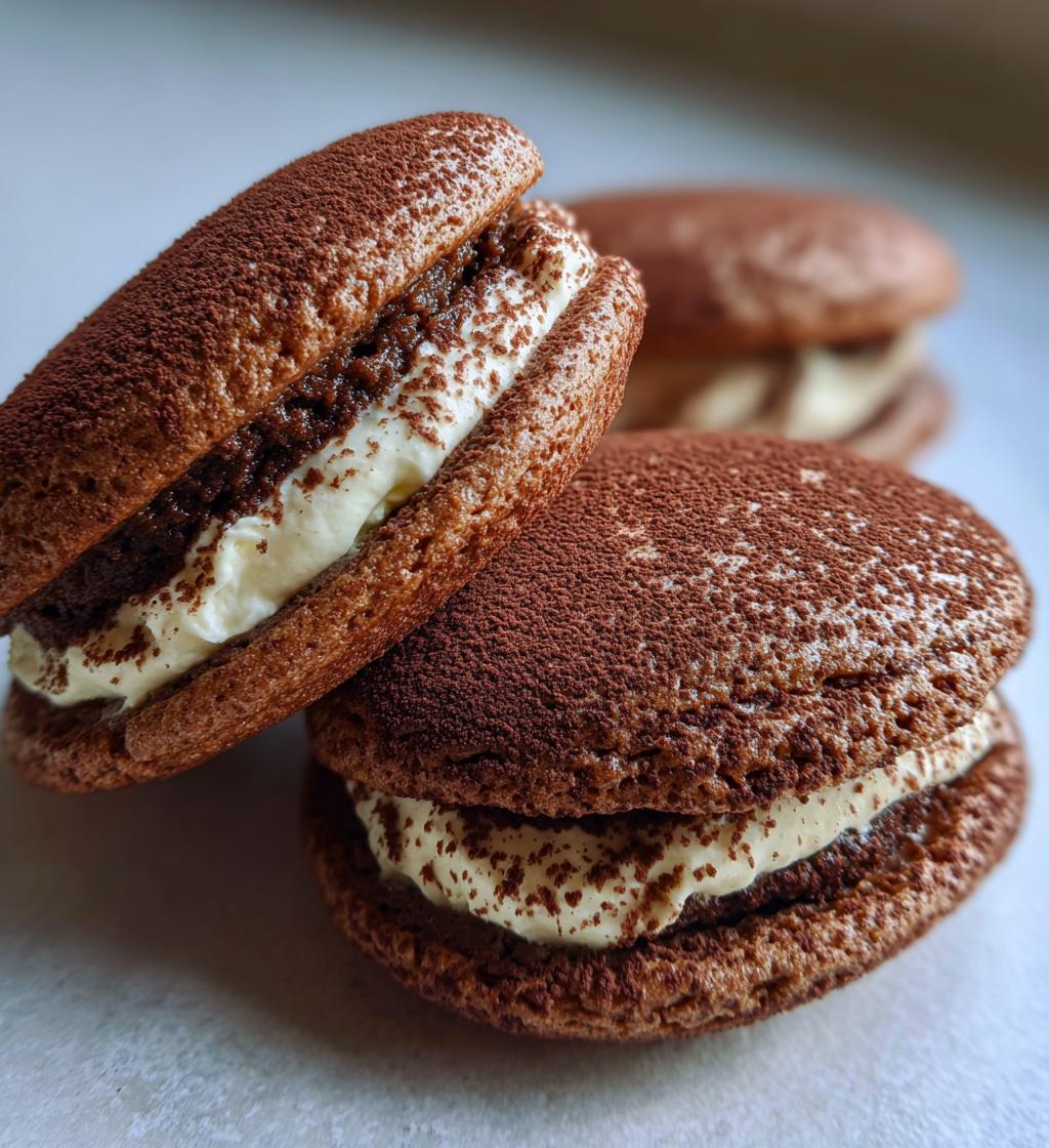 tiramisu sandwich cookies