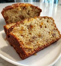 toffee banana rum bread