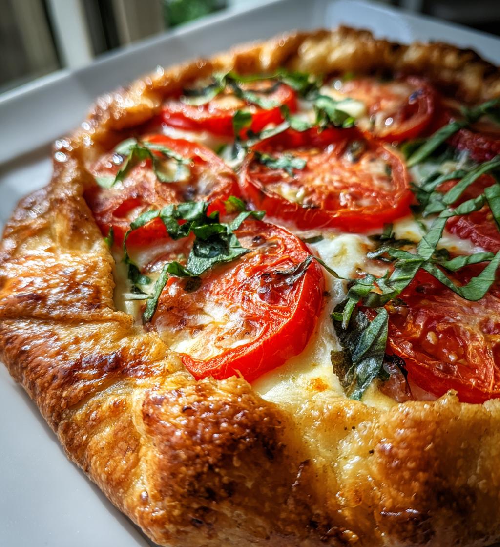 tomato basil galette