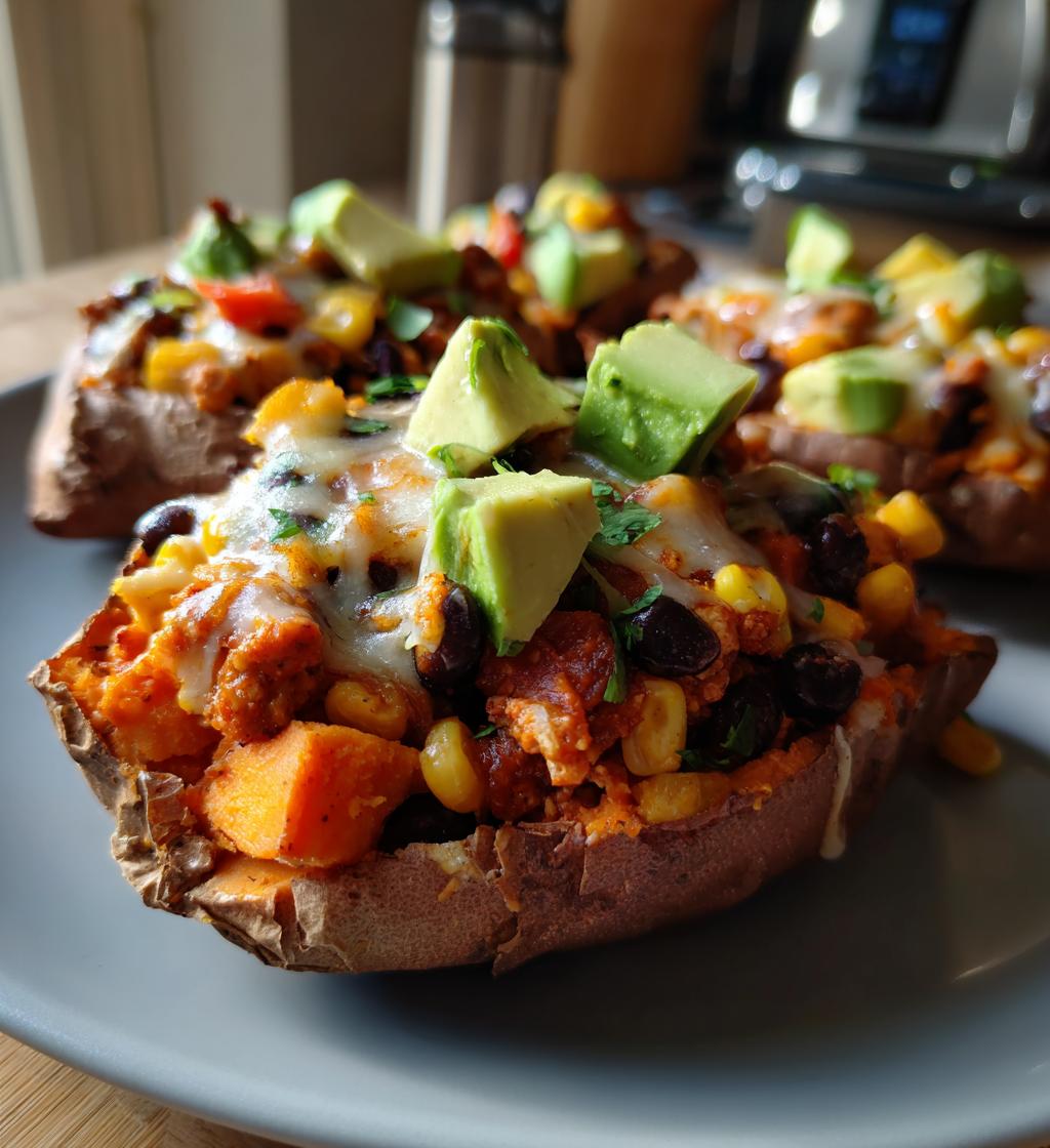 turkey taco stuffed sweet potatoes