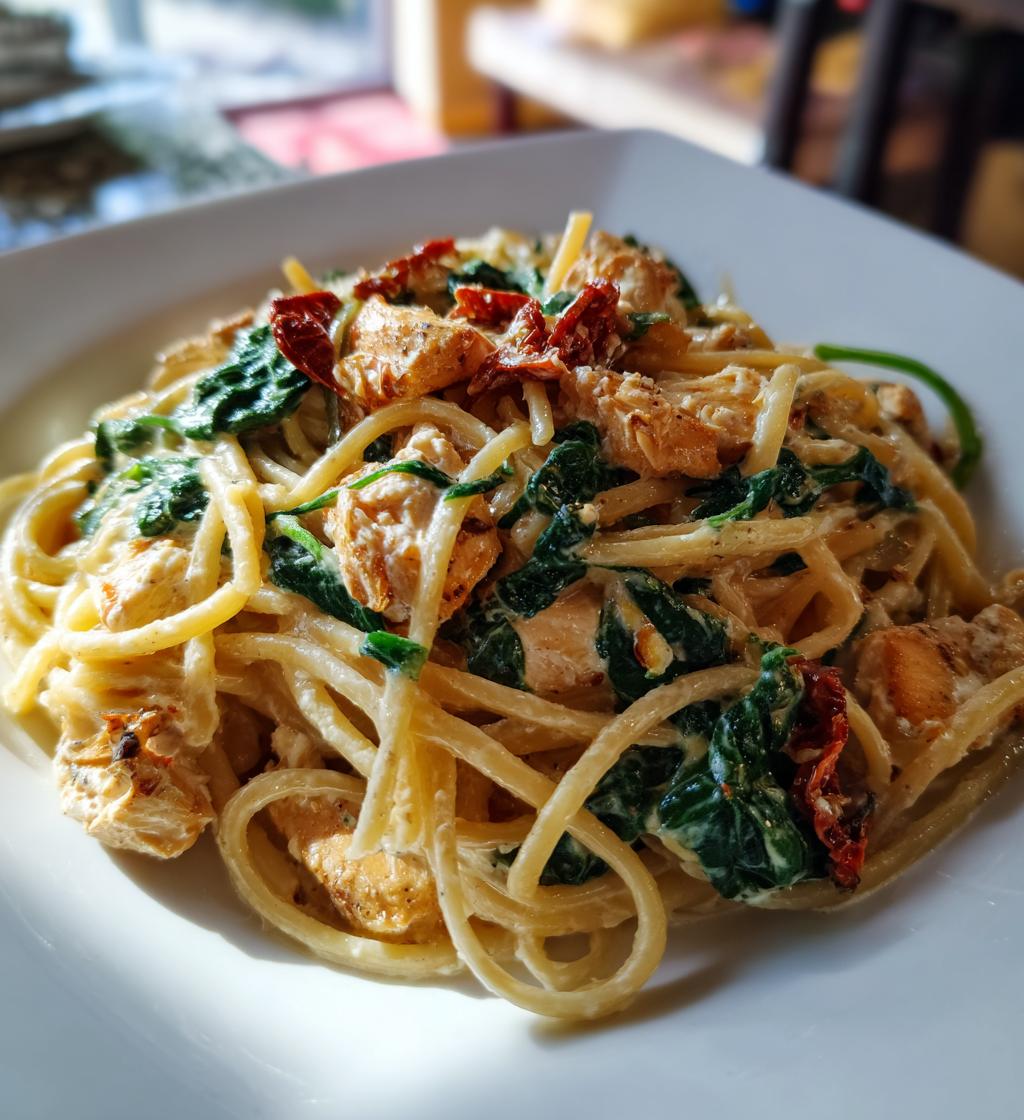 tuscan chicken pasta with cottage cheese