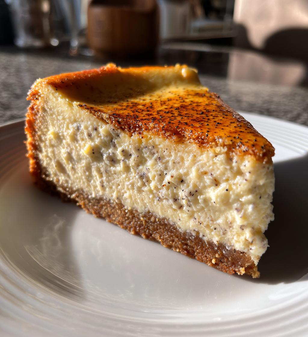 vanilla bean brown butter cheesecake - detail 1