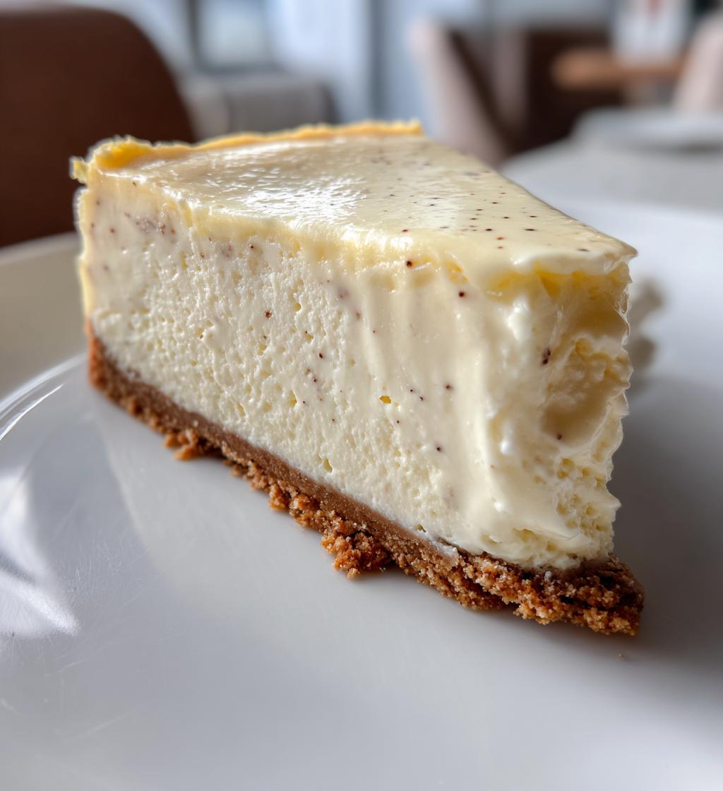 vanilla bean white chocolate mousse cheesecake - detail 1