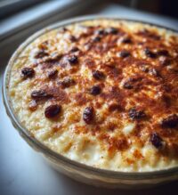 vegan baked rice pudding