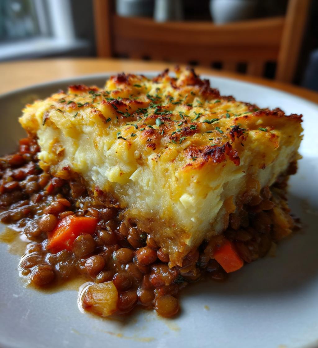vegan lentil shepherd pie - detail 1
