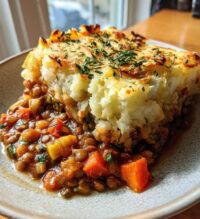 vegan lentil shepherd pie