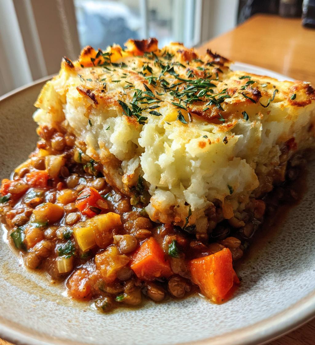 vegan lentil shepherd pie