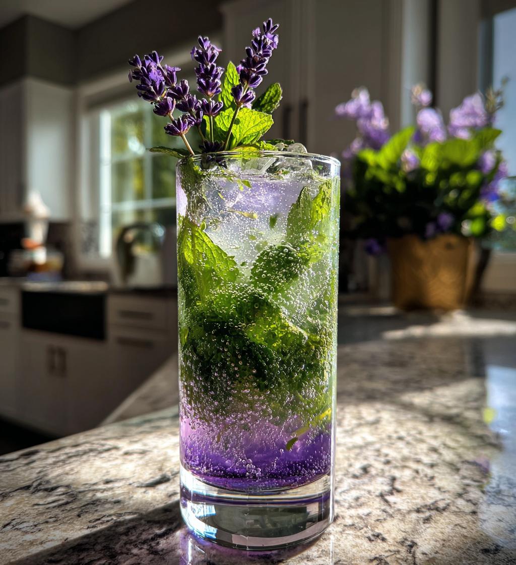 virgin lavender mojito