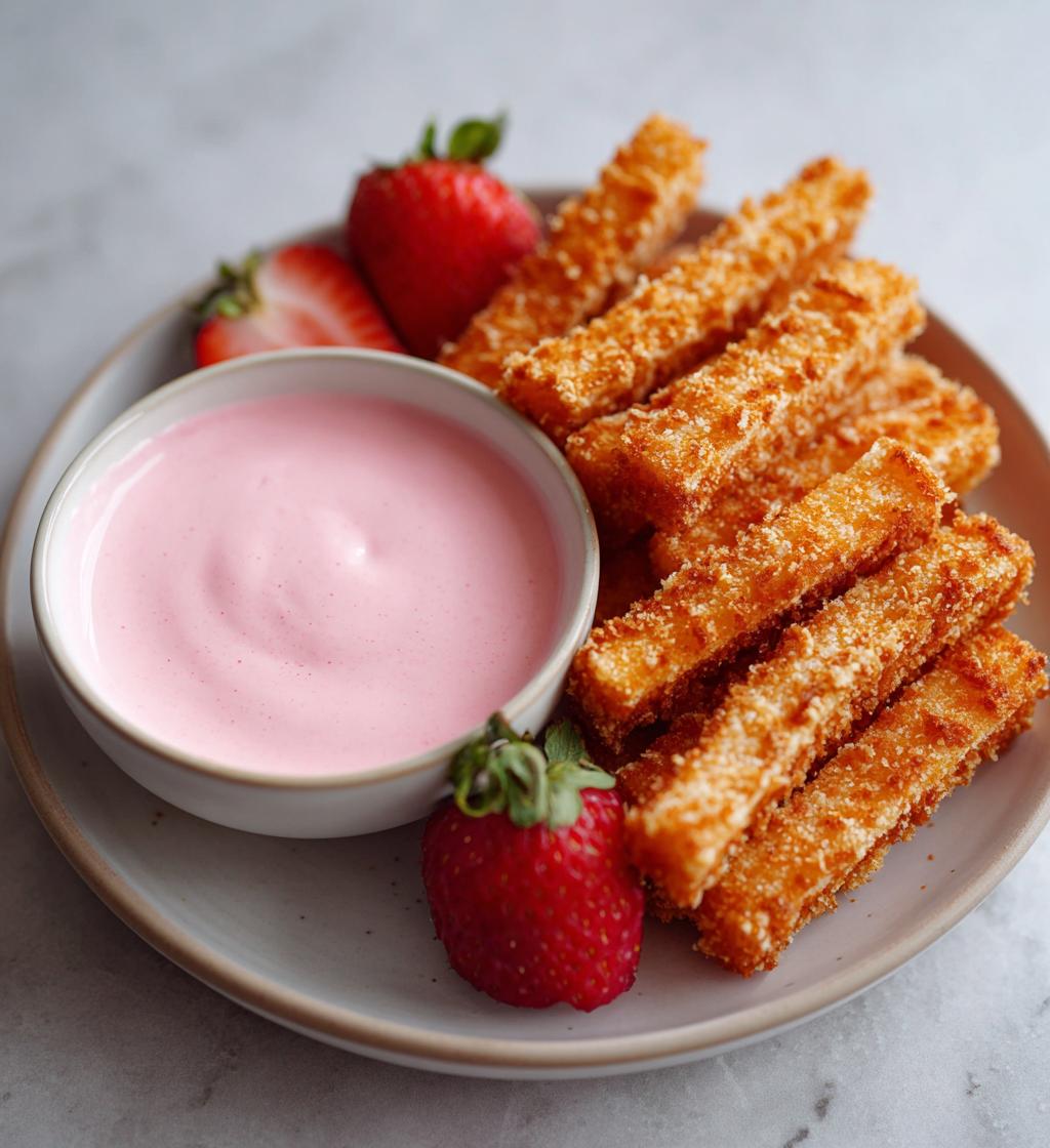watermelon fries strawberry yogurt dip - detail 1