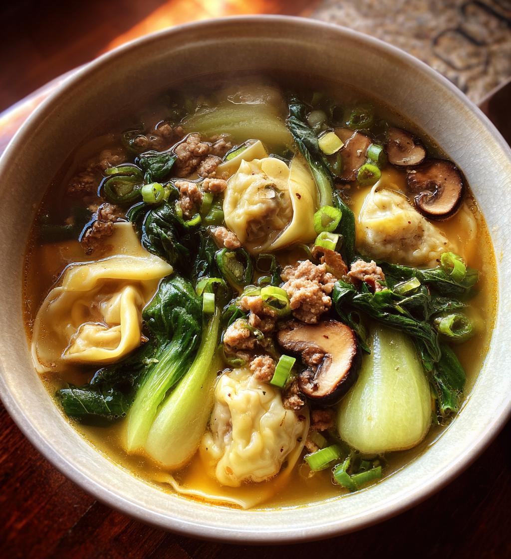weeknight wonton soup - detail 1