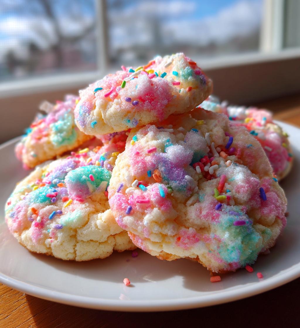 whimsical cotton candy cookies delight recipe - detail 1