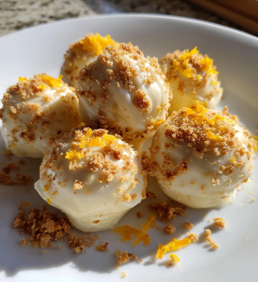 white chocolate orange creamsicle truffles