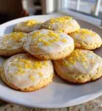 zesty lemon frosted cookies