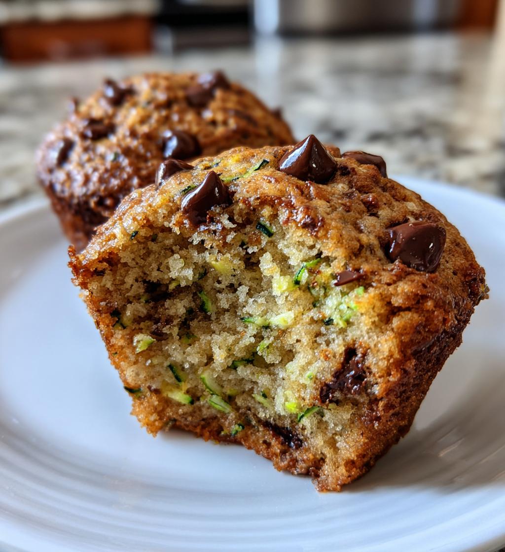 zucchini chocolate chip muffins