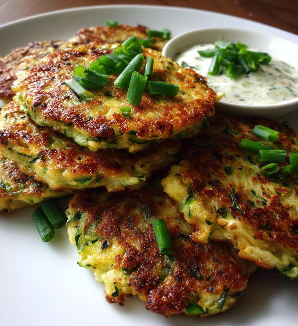 zucchini fritters - detail 1