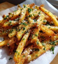 air fryer garlic parmesan fries