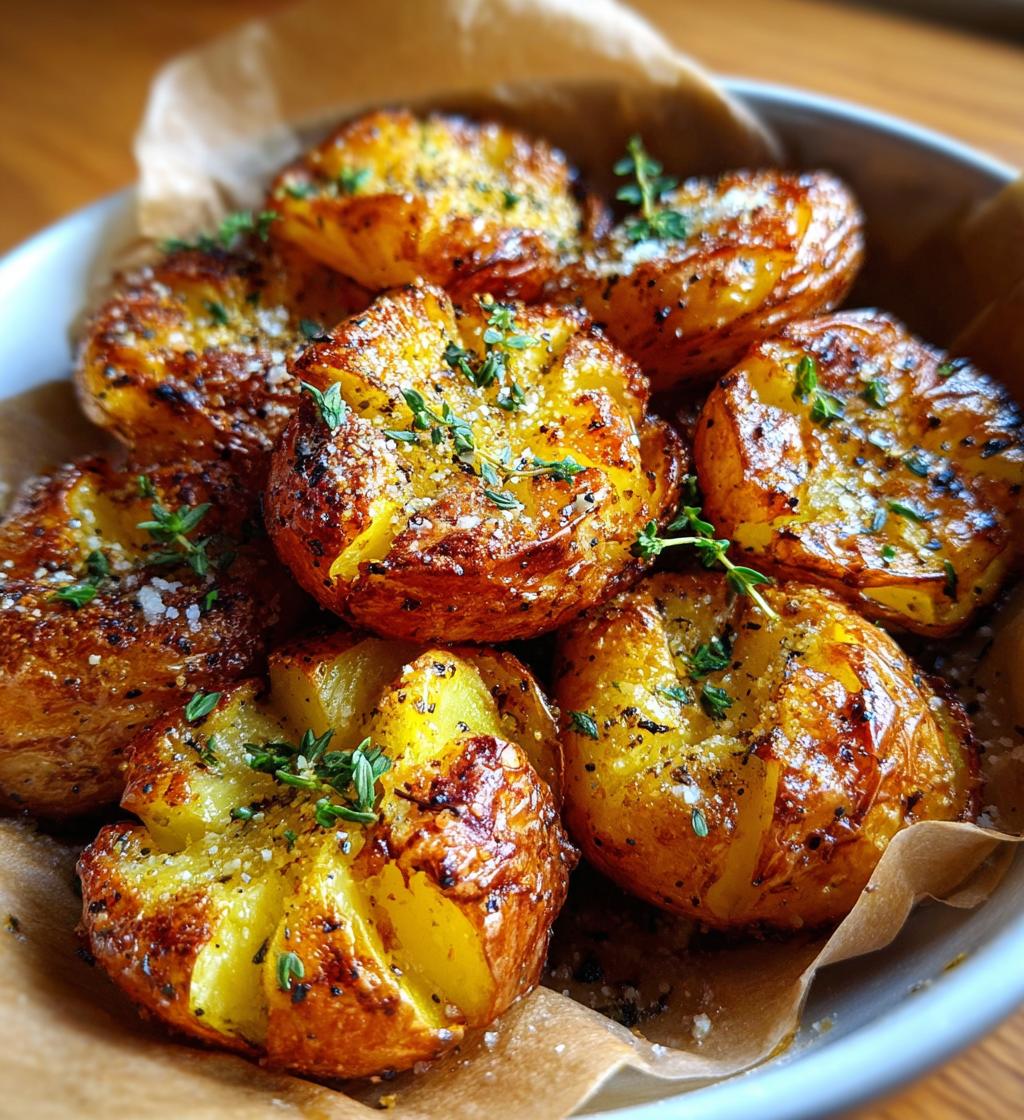 air fryer smashed potatoes