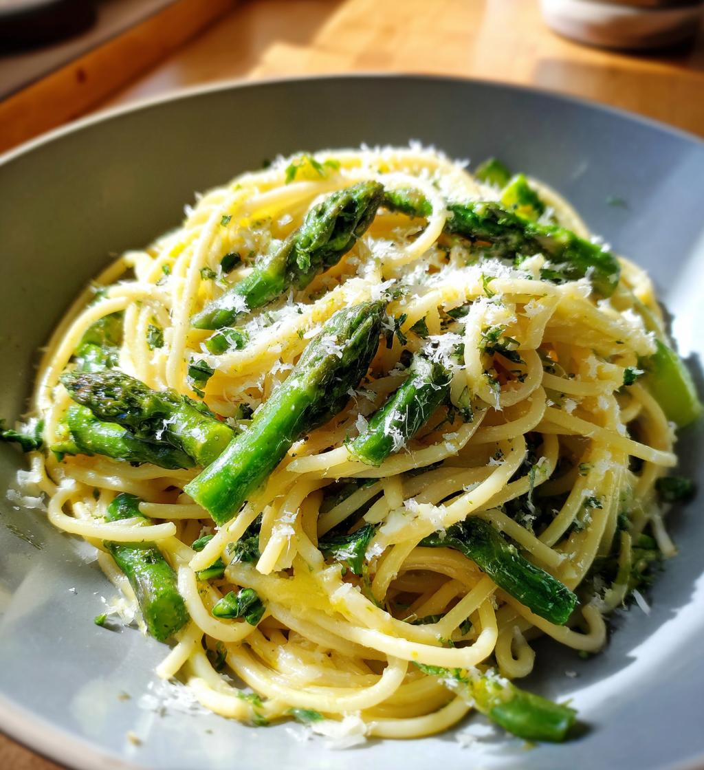 asparagus lemon pasta