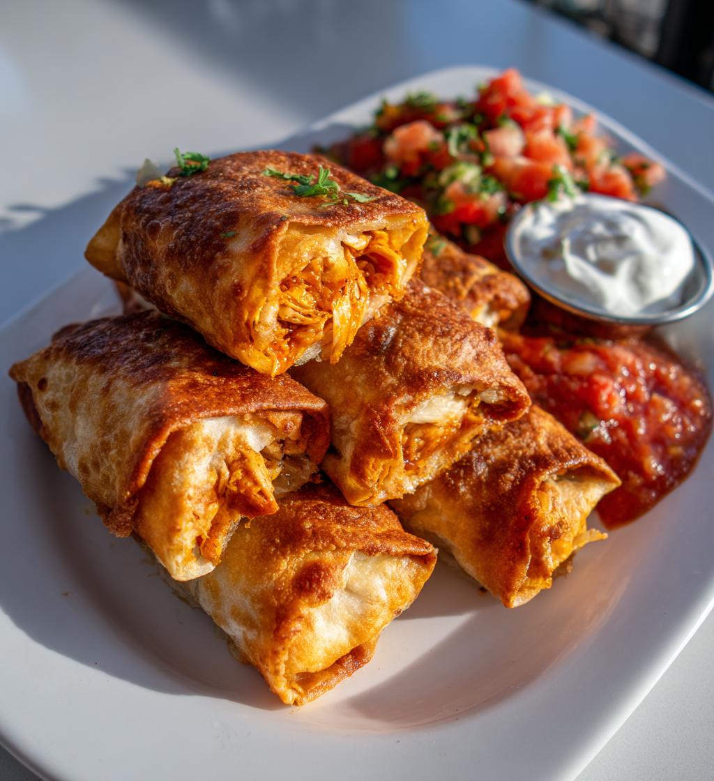 baked chicken chimichangas