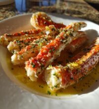 baked crab legs in butter sauce