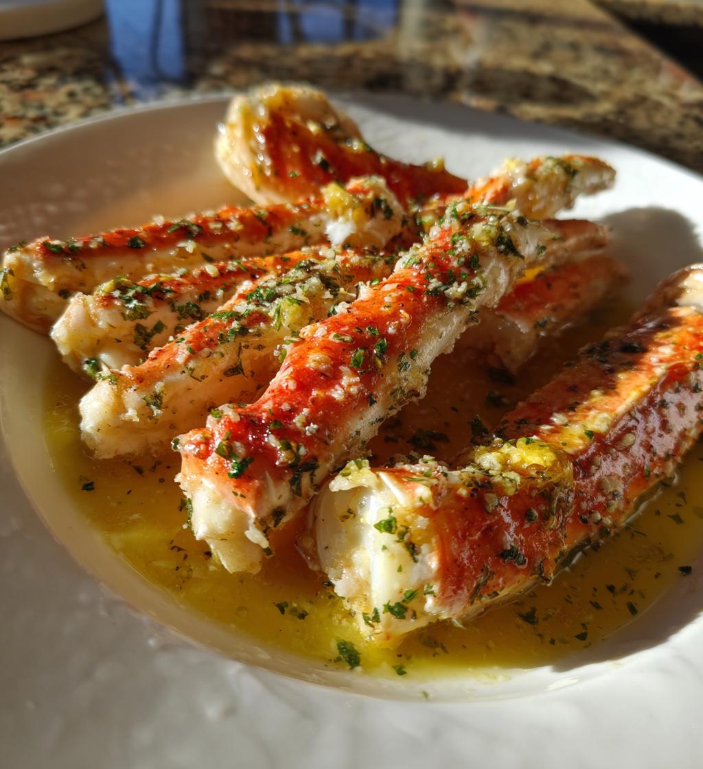 baked crab legs in butter sauce