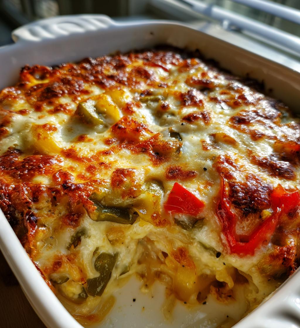baked cream cheese spaghetti casserole