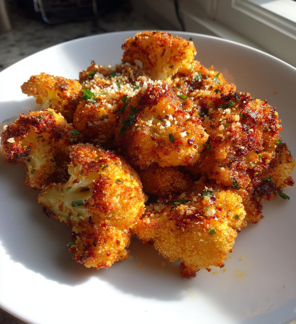 baked crunchy cauliflower