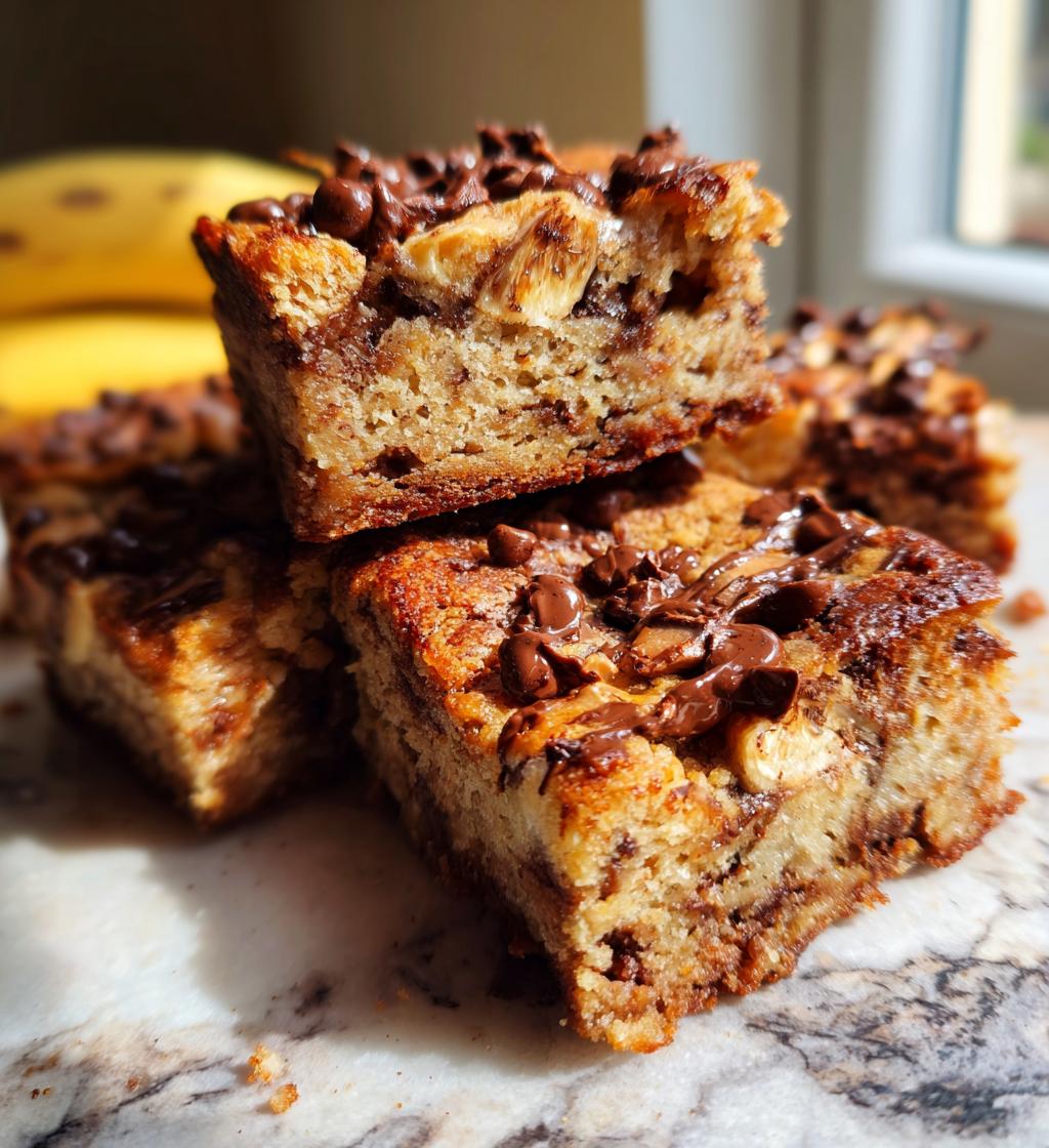 banana chocolate chip bars