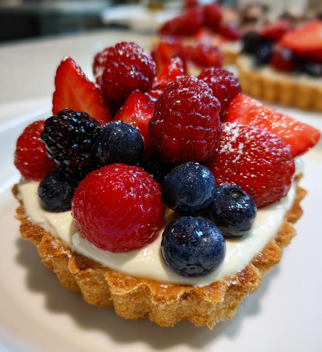 berry medley tart a delicious dessert