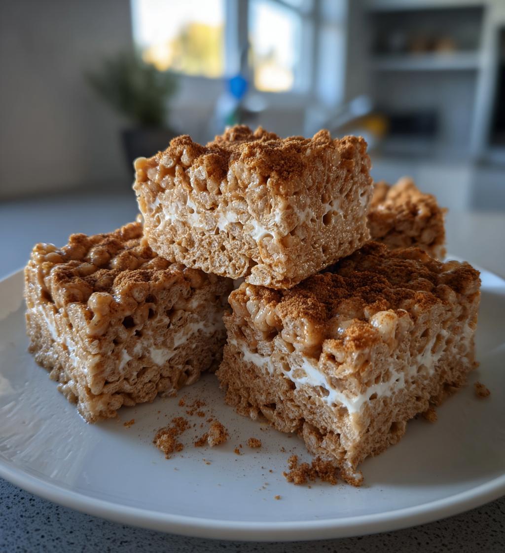 biscoff rice krispie treats
